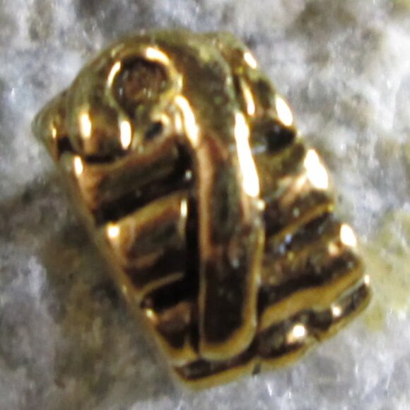 Candy Cane Gold Plated 925 Silver European Charm - Picture 6 of 8